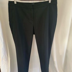 Black cropped dress pant